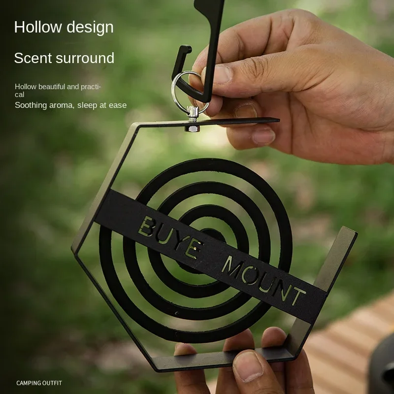 Outdoor Mosquito Coil Tray Camping Tools Tourist Hiking Mosquito Coil Holder Camping Supplies Hanging Mosquito Coil Holder