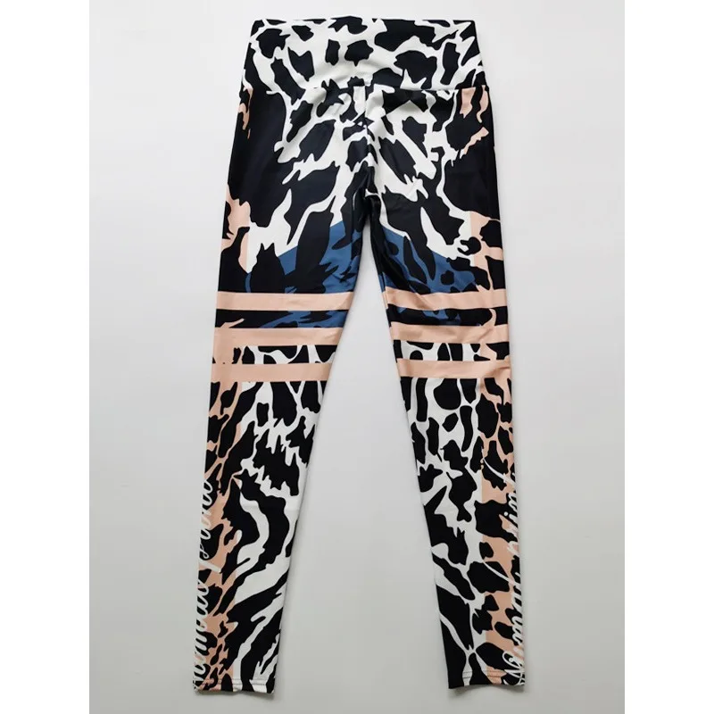 Krisnanas Leopard Print Sexy Yoga Pants for Woman 2025 Workout Butt Lifi Fitness Slim Fit High Waist Long Pencil Pants 85026