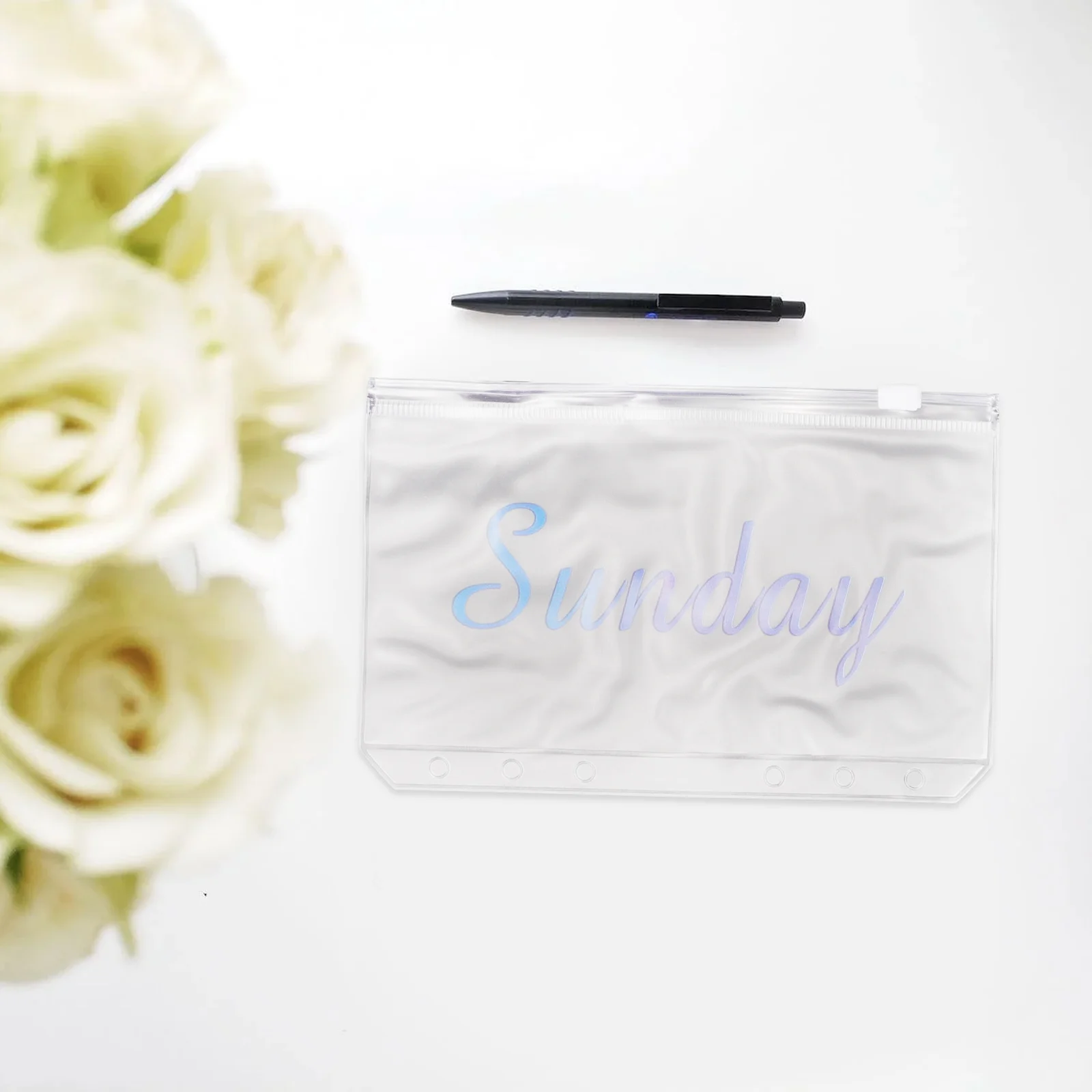 

14Pcs A6 Binder Pockets Practical Wear-Resistant Zipper Bags for Organizing Small Items Projects Binder Divider