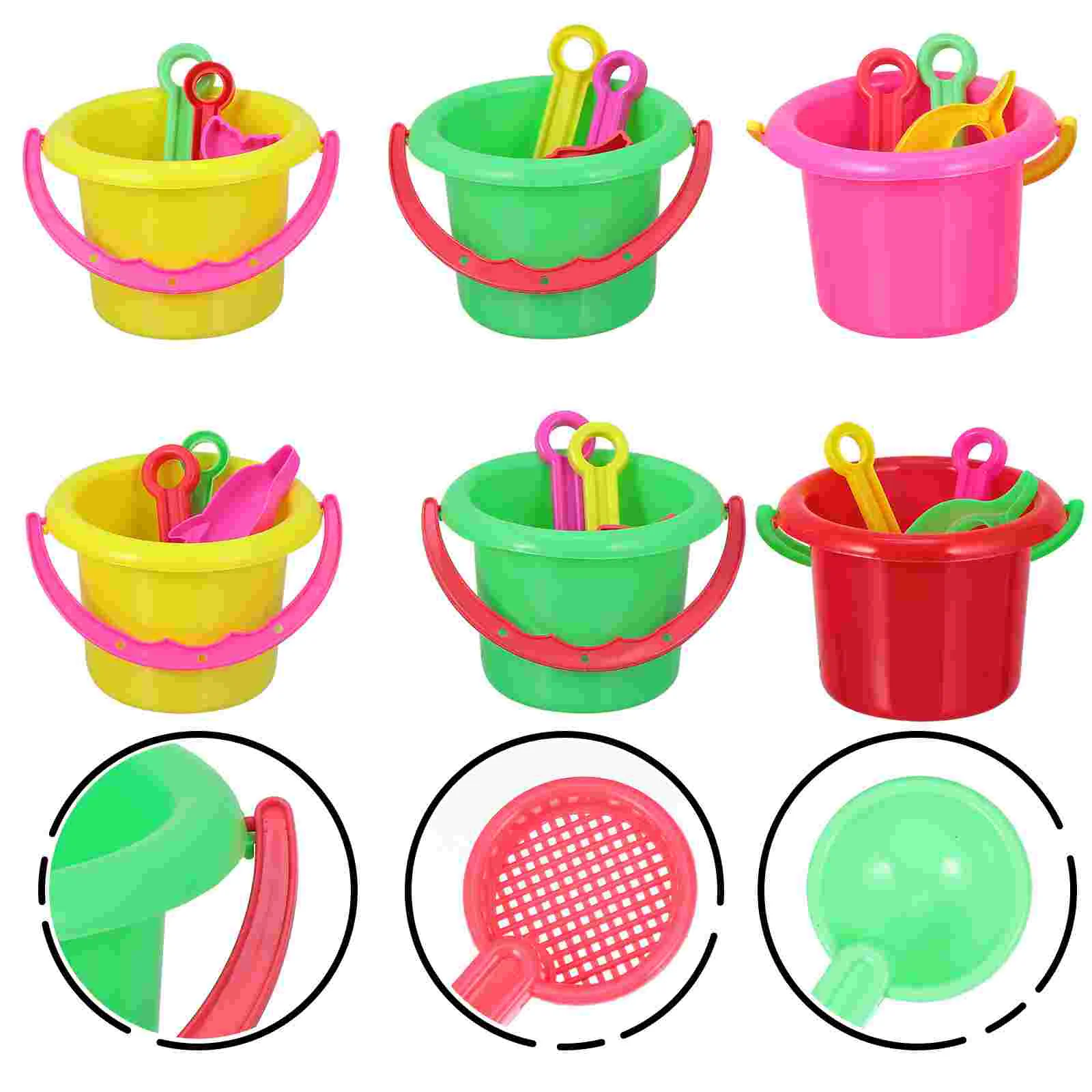 

24pcs Interesting Mini Bucket Toy Child Kids Mini Mini Toys For Kids For Kids Plastic Beach Bucket