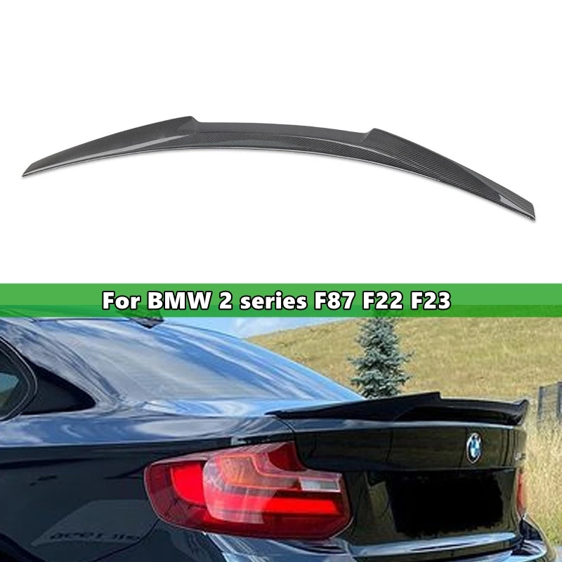 

1Pcs Carbon Fiber Car Rear Trunk Deck Spoiler Car Tail Wing For BMW 2 series F87 F22 F23 Car Accessories