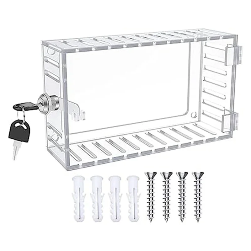 Universal Thermostat Guard With Lock Universal Combination Lock Box Transparent Acrylic Thermostat With Safety Lock Easy Install