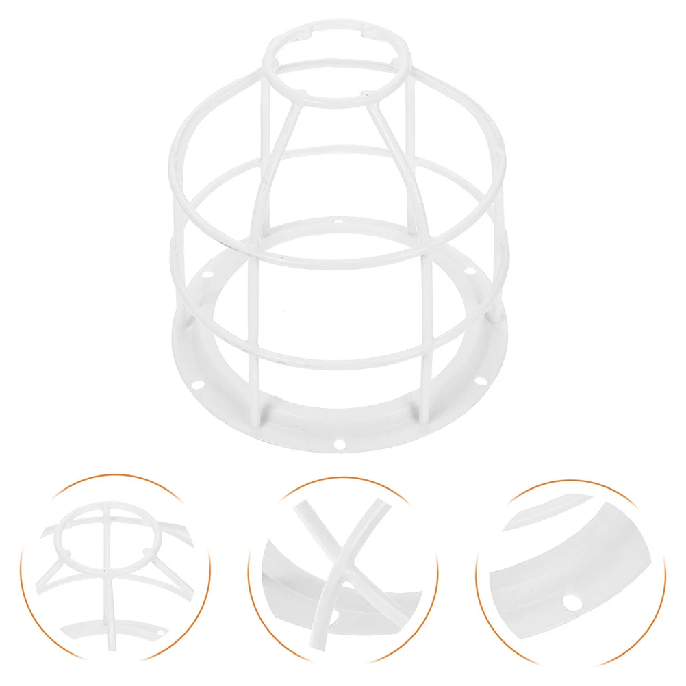 

2pcs Metal Light Bulb Cage Guard Durable Wire Lamp Shade Cover For Industrial Lighting Protection For Factory Warehouse