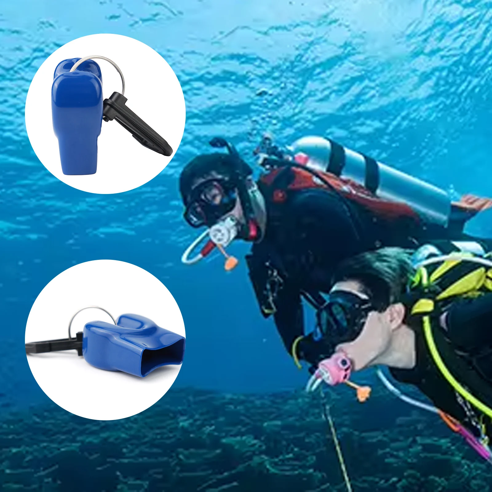 1pc Standard Scuba Dive Mouthpiece Holder 2nd Stage Regulator PVC Octopus Retainer Clip Water Sport Diving Parts