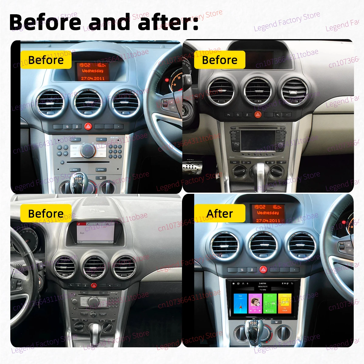 For Opel Antara 1 2006-2017 Carplay Autoradio 2 Din Android Radio GPS WIFI Auto Car Multimedia 8