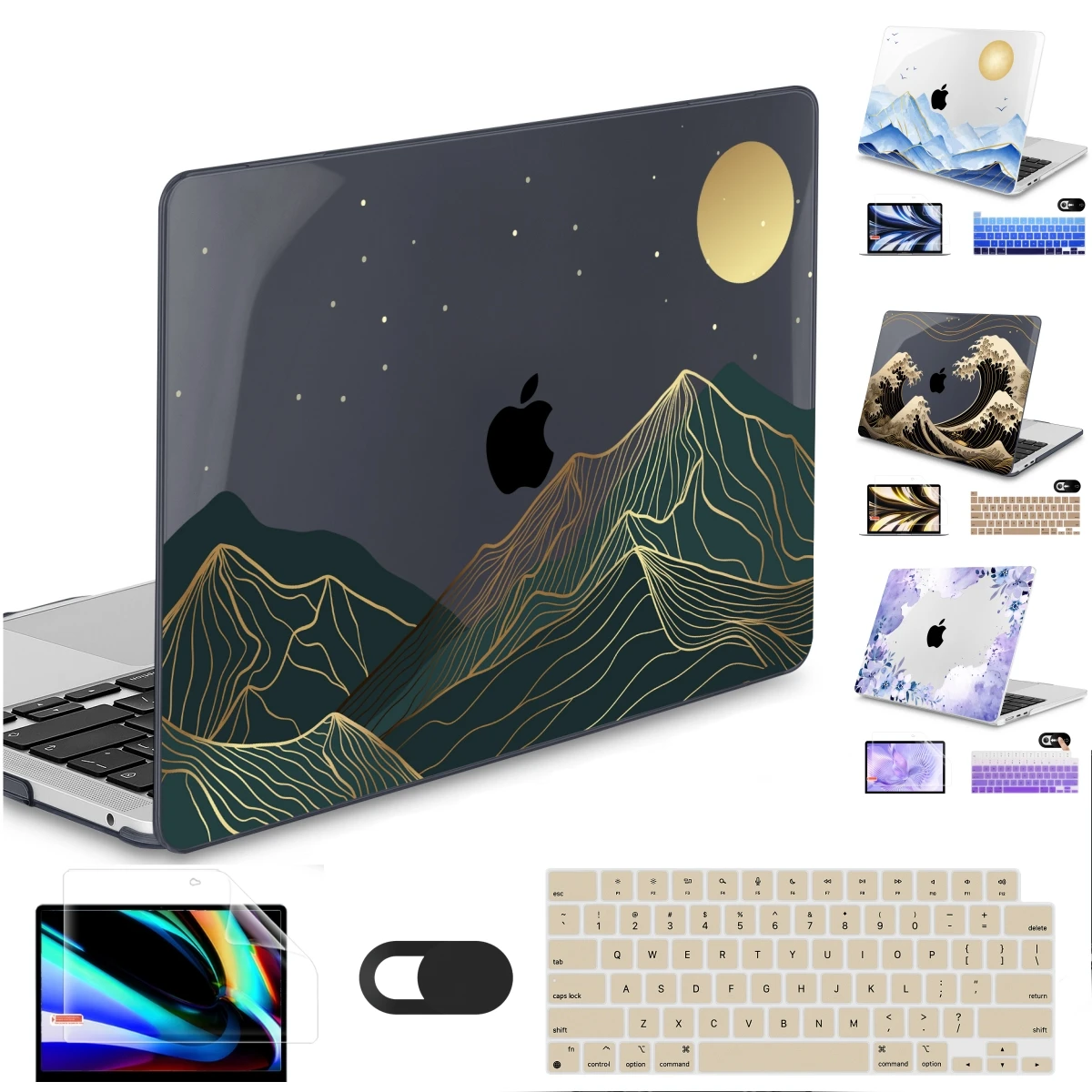 Lush mountains print case for MacBook M4 2024 Pro 14 16 Air 13 M2 A2681 15 inch A2941 Retina 12 A1534 13.3 inch A2338 M1 A2337