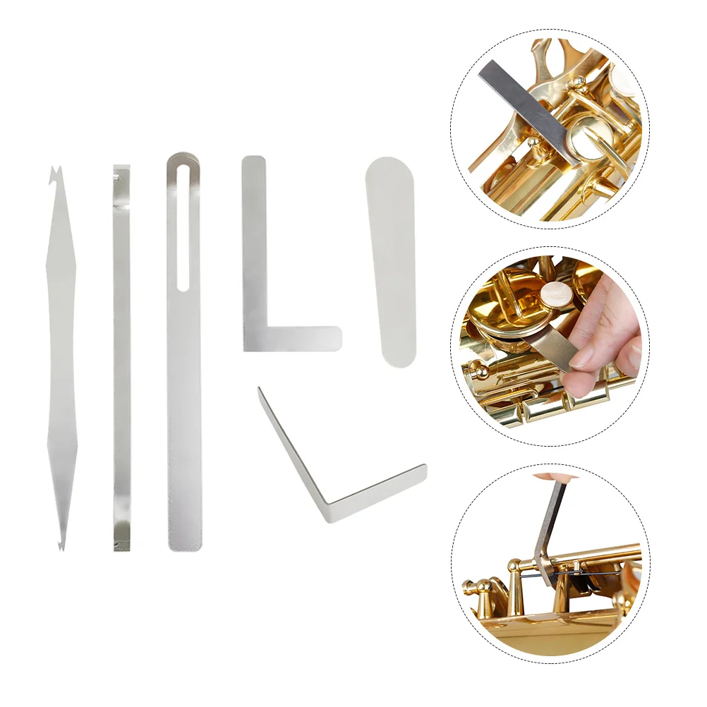 1 conjunto de ferramentas de reparo de saxofone profissional alto sax peças de reparo kit manutenção para instrumentos de vento gancho de mola