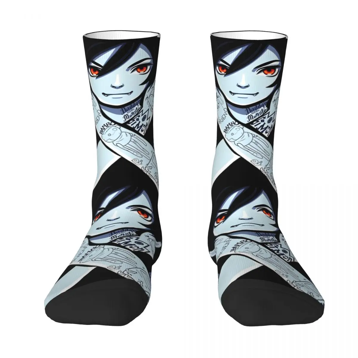 Marceline The Vampire Queen Stockings Pattern Funny Socks Autumn Non Slip Socks Couple Running Breathable Socks