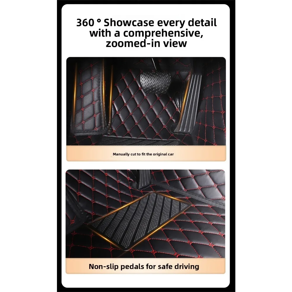 Customized Car Floor Mats for BMW X1 E84 F48 X2 F39 X4 F26 2014-2018 X4 G02 2018-2023 Interior Details Accessories