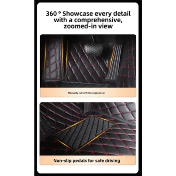 適用於BMW X6 E71 2008-2014 F16 G06 X7 G07 6人座/7人座車型的客製化汽車腳踏墊,內裝細部配件 10 最佳銷售 BMWX6 E71後座 - №6
