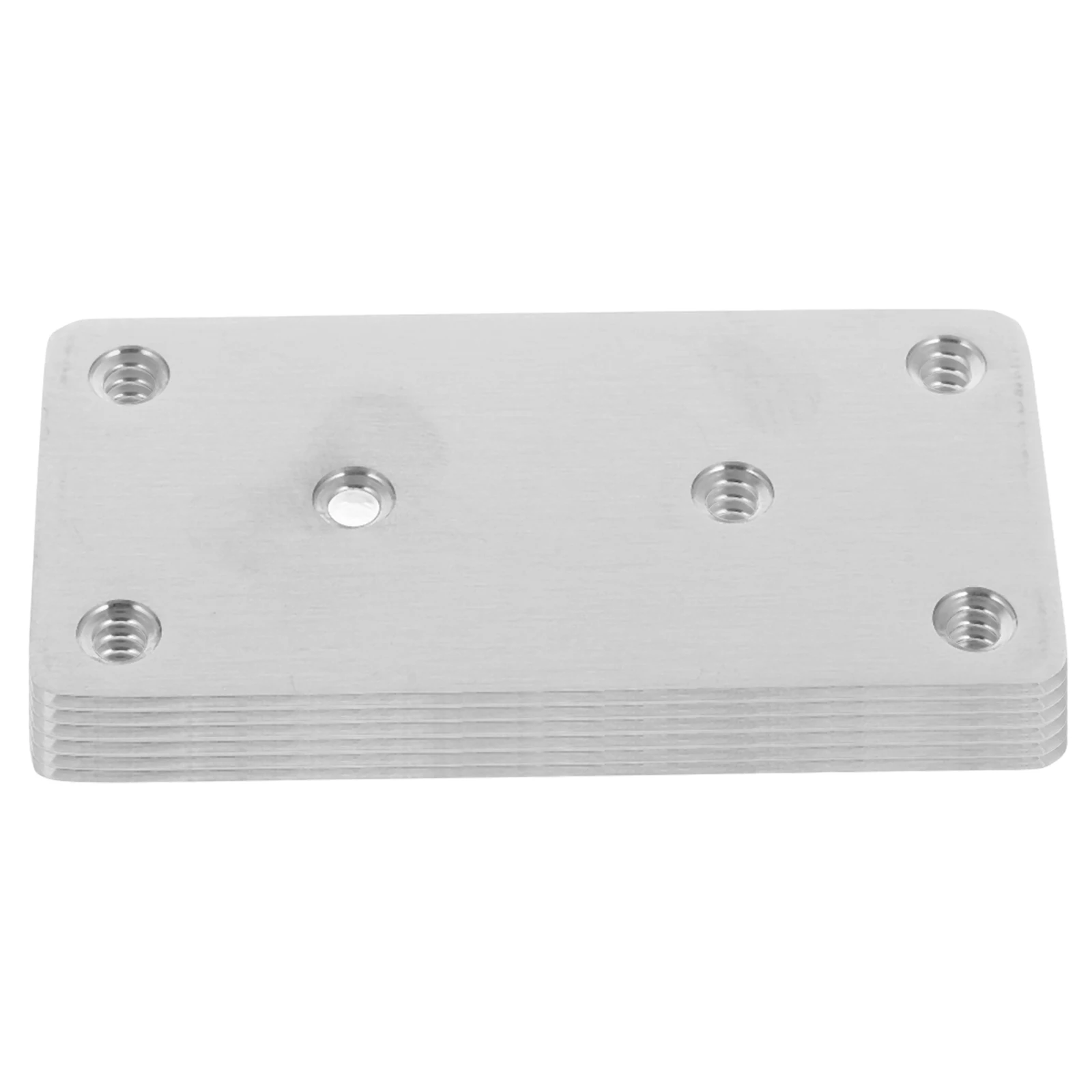 

6Pcs Stainless Steel Flat Brackets for Wood Furniture Repair Metal Mending Plates Corner Support Plates Durable