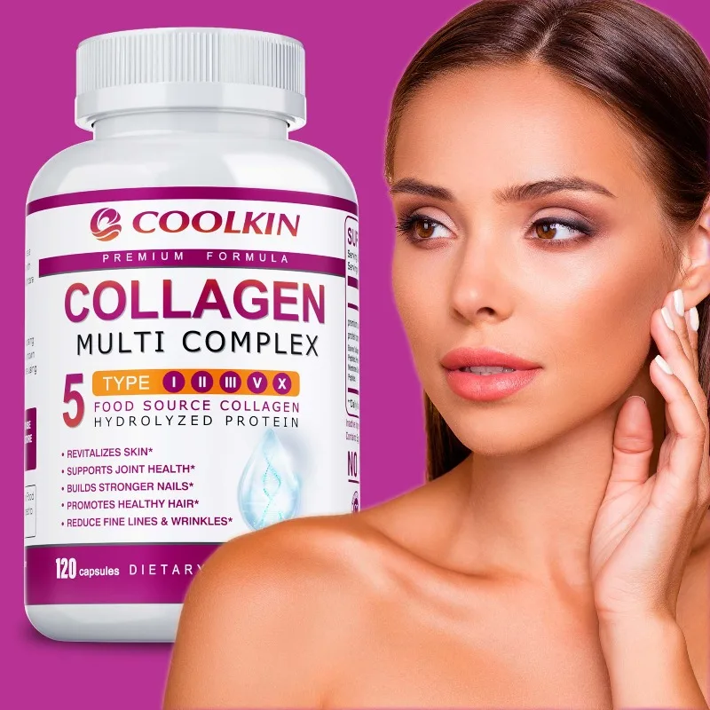 Collagen Multi Complex - Antioxidant, Reduces Cell Damage, Promotes Healthy Nails, Hair, and Skin, Maintains Vitality, Non-GMO