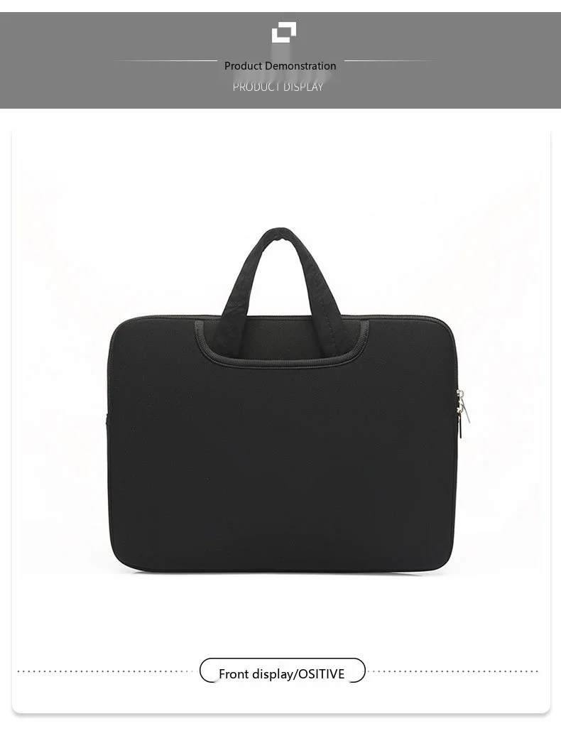 Baumwoll-Laptop-Tragetasche 11-17 Zoll Handtasche Tragetasche für Notebook Tablet Reise – Detail 7