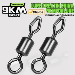 Fishing Rolling Swivels 25~100Pcs Diamond Eye Swivel Fishing Line Connector Carp Fishing Accessories Solid Rings Fishing Tackle
