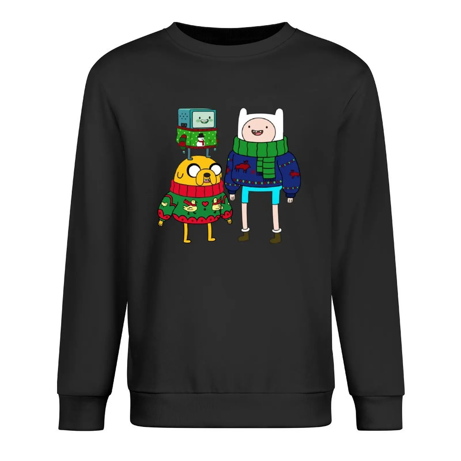 

Finn Jake BMO Pullover tracksuits anime clothes mens clothing men's clothes aesthetic sweatshirts