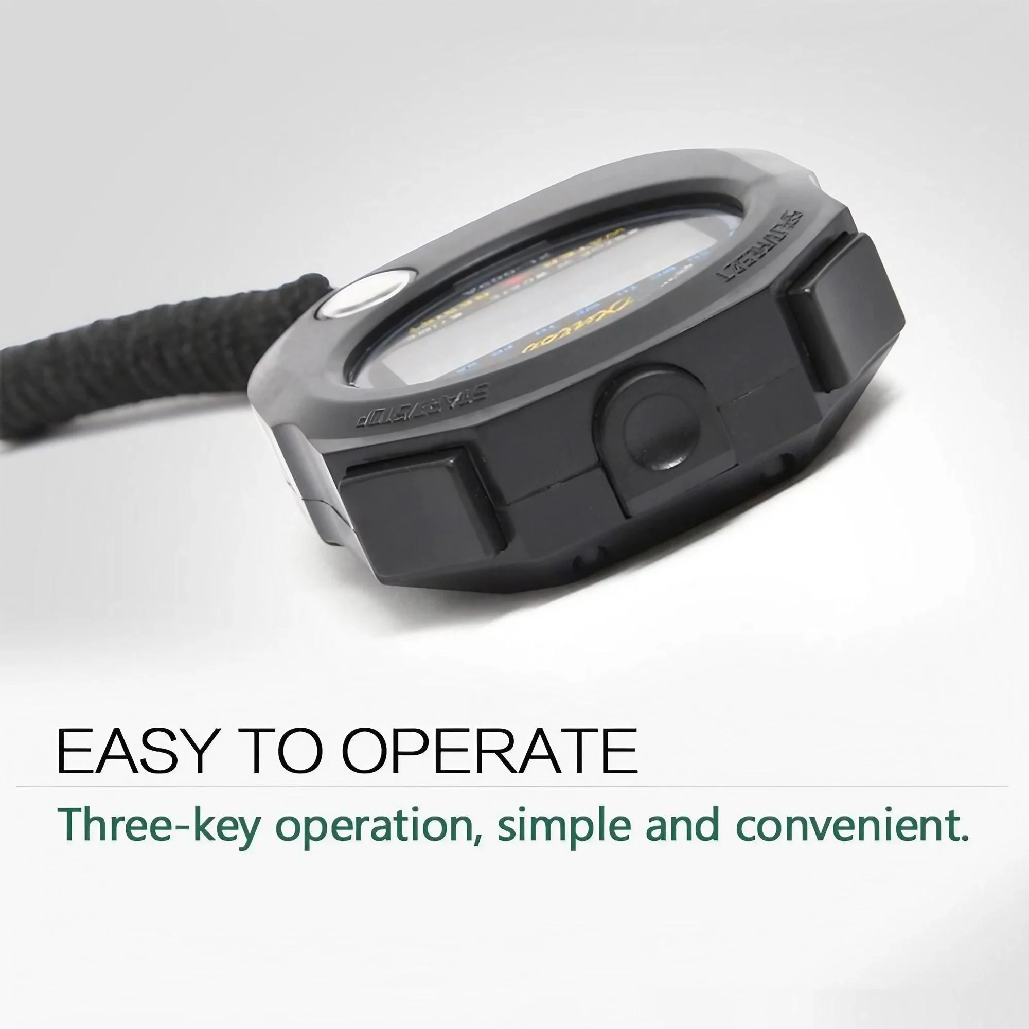 ساعة توقيت رقمية، شاشة كبيرة، ساعة توقيت رياضية متعددة الوظائف مع وقت تاريخ التنبيه لمدربي تدريب اللياقة البدنية #5