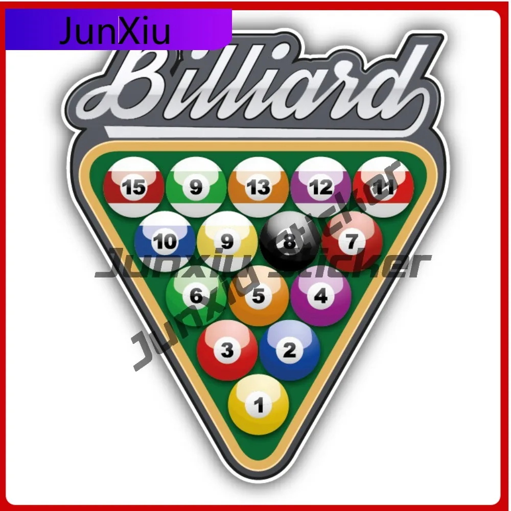 

Billiards Label Car Hot Top Quality Waterproof Creative Bumper Decal Vinyl Laptop Window Auto Exterior Gift Decor