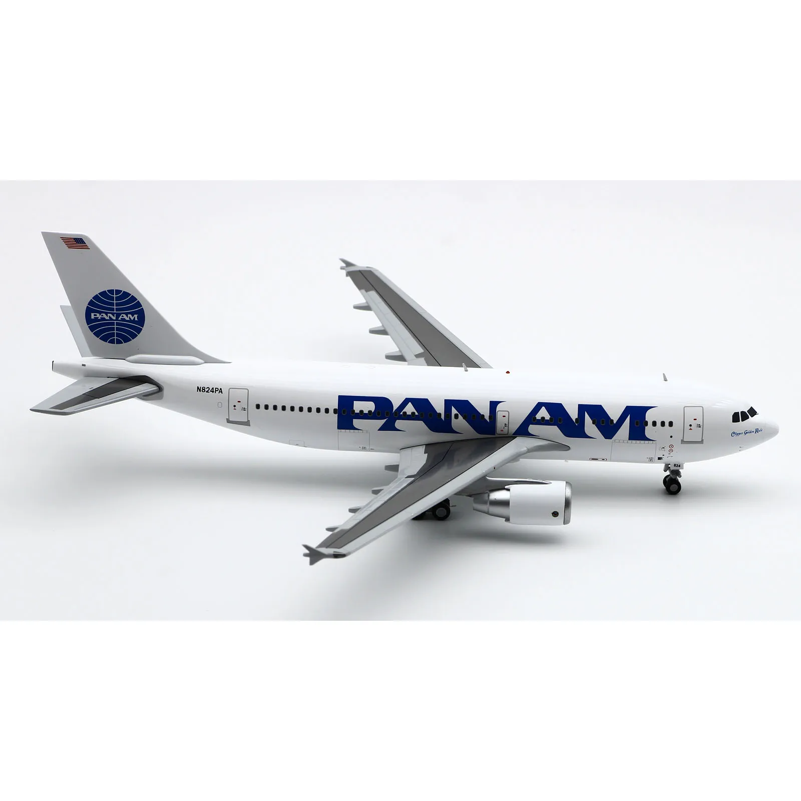 XX2291 Alloy Collectible Plane Gift JC Wings 1:200 Pan Am Airbus A310-300 Diecast Aircraft Jet Model N824PA With Stand