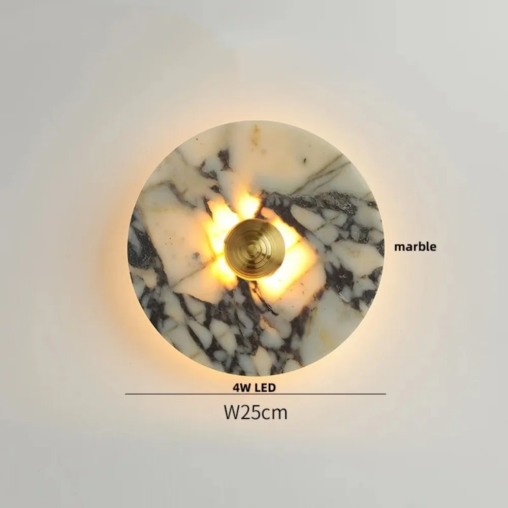 LED Wall Lights Luxury Marble Dining Room Restaurant Interior Home Decor Iron Bedside Lamp Lamparas De Pared
