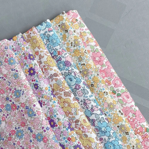 Imagen 2 del producto Liberty Powderblue 100% algodón 60S tela de diseño Original Impresión Digital para coser tela vestidos falda niños diseñador