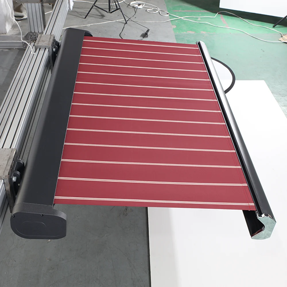 

High-Class Heavy-Duty Retractable Sun Shade Awning 5m Motorized Remote Control Aluminum Alloy Coated Outdoor Motorized Backyard