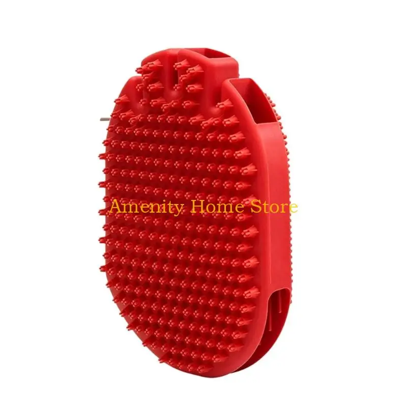 F26C Loose Hair Grooming Glove for Dogs and Cats, Hand-Worn Textured Design for Dry Brushing, Bathing, and Routine Massage