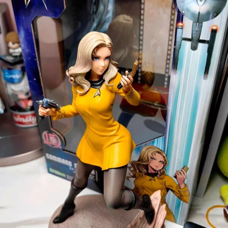 22cm Star Trek Commander Bishoujo Figur Vulkanische PVC-Figur Anime-Mädchen Modell Statue Sammlerstück Spielzeug Szenenbasis Desktop-Deko Geschenk