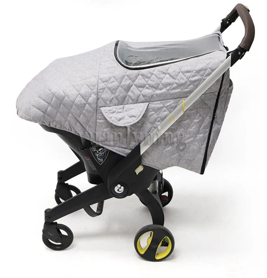 Asiento de coche Doona para bebé 360 °   Parabrisas de protección Dolly, cubierta fría y cálida para lluvia, parabrisas grueso para accesorios de cochecito Carbaby