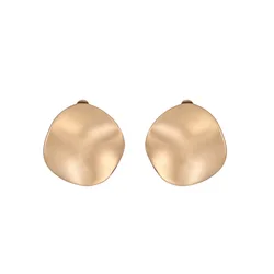 Vintage Minimalist Lrregular Round Clip Earrings Without Piercing for Women Party Punk Ear Clips Jewelry Wholesale