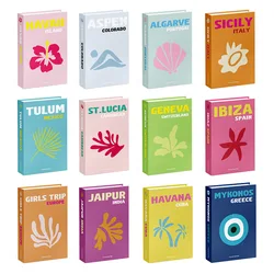 Colorful Decorative Books for Rooms Vacation Style Fake Books Decorations Coffee Table Ornaments Home Additional Decoration 