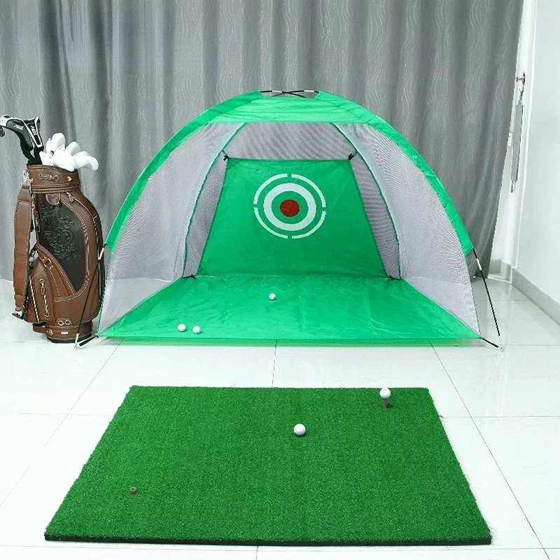 Golf Equipment Indoor Outdoor Tent Garden Lawn Golf Hitting Cage Training Assistant Coach 3M Collapsible Golf Practice Net