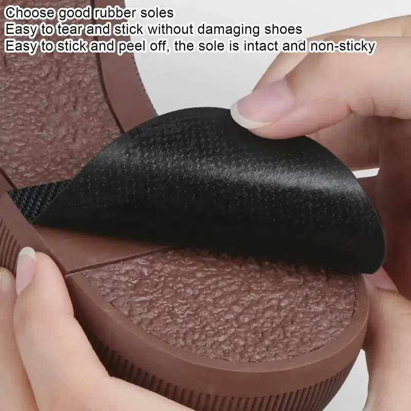 Anti-Slip Sole Grips Rubber Shoes Sole Grips Wear-Resistant Sole Cover Protector Tailorable Shoe Grip Sticker Adhesive Shoes Mat
