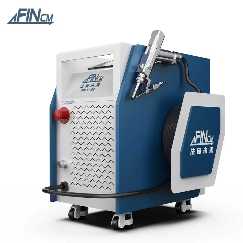 FINCM Integrated Carbon Steel Stainless Alumi Air Cooled Laser Welder 1500W Mini Fiber Lazer Cleaning Welding Machines for Home