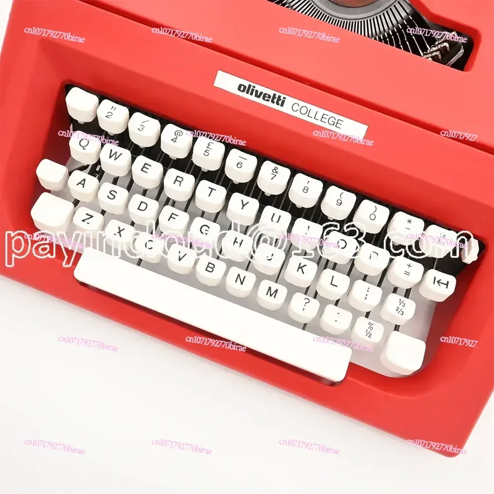 Olivetti Old Mechanical Typewriter Middle and Ancient Things Normal Use Retro Collection Artistic Gift