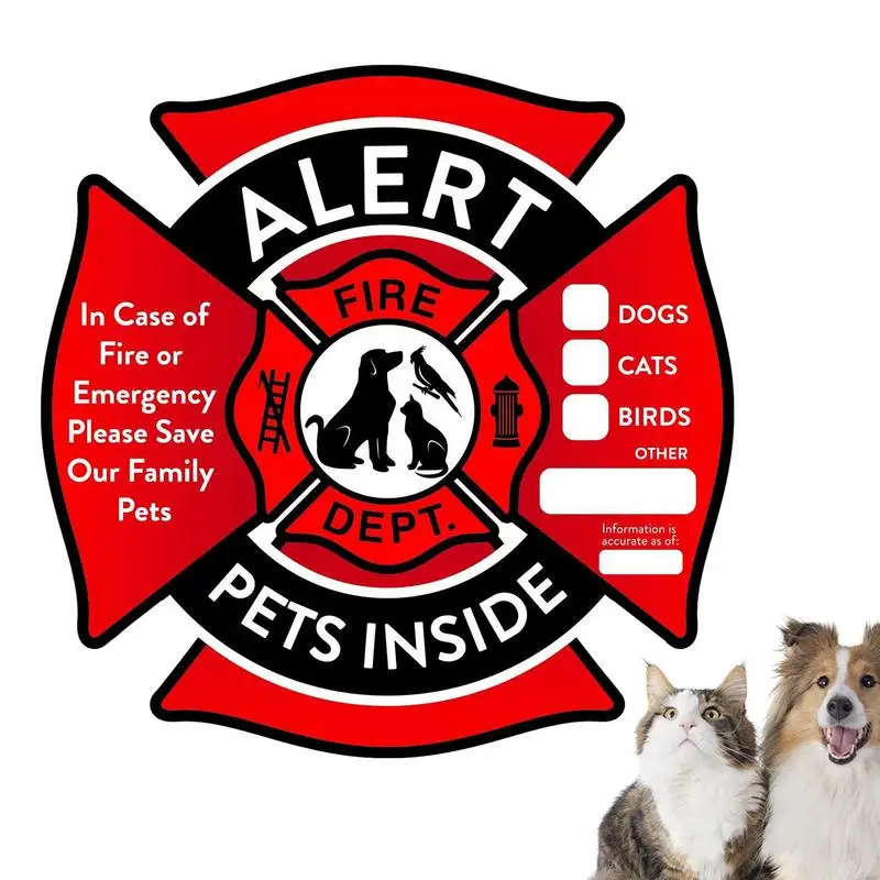 Pet Alert Stickers Pets Inside Fire Rescue Stickers Save Our Pets Emergencies Pet Inside Decal In Case Of Emergencies Danger