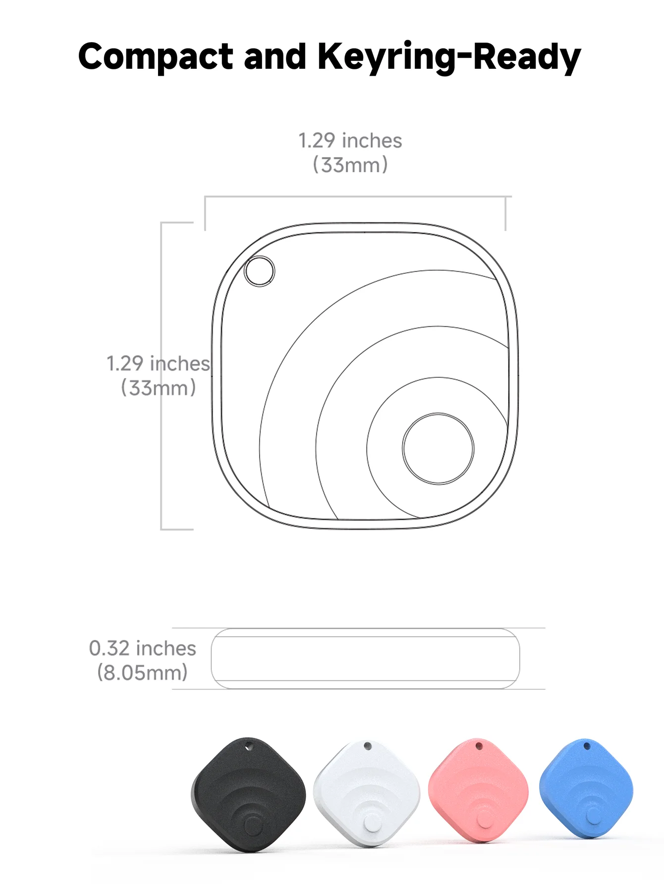 Universal Gps Tracker for Apple and Android, Global Remote Tracking, Compatible with Find My and Find Hub, Suitable for Keys, Pets, Luggage, and Car Anti-Loss