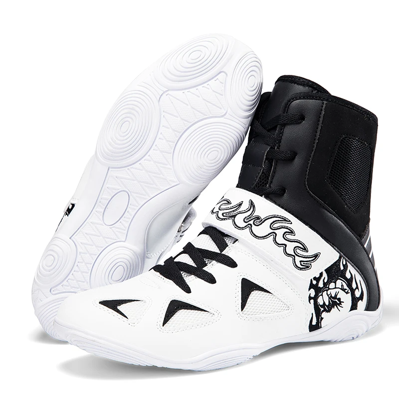 

2026 High Quality Wrestling Sneakers for Man Rubber Sole Mens Boxing Sports Shoes Hard-Wearing Gym Training Shoes Men