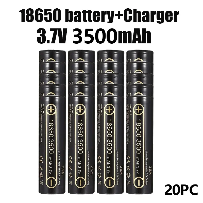 1-20pcs 100% Original Lii-35A 3.7V 3500mAh 10A Discharging Rechargeable Batteries For  18650 Battery/UAV RechargeableBattery