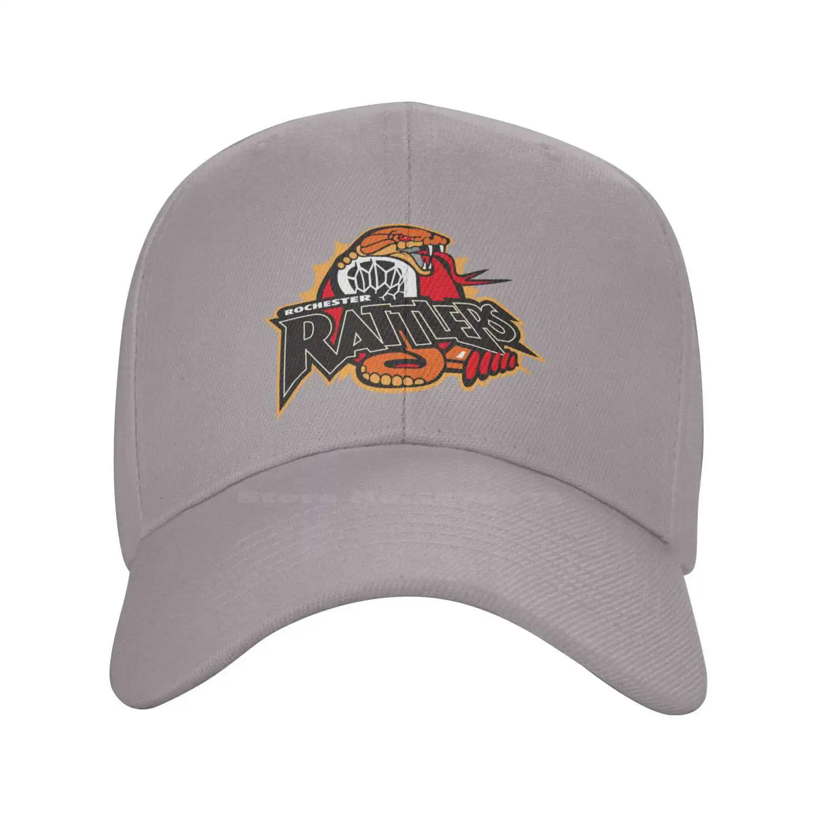 Rochester Rattlers Logo Print Graphic Casual Denim cap Knitted hat Baseball cap