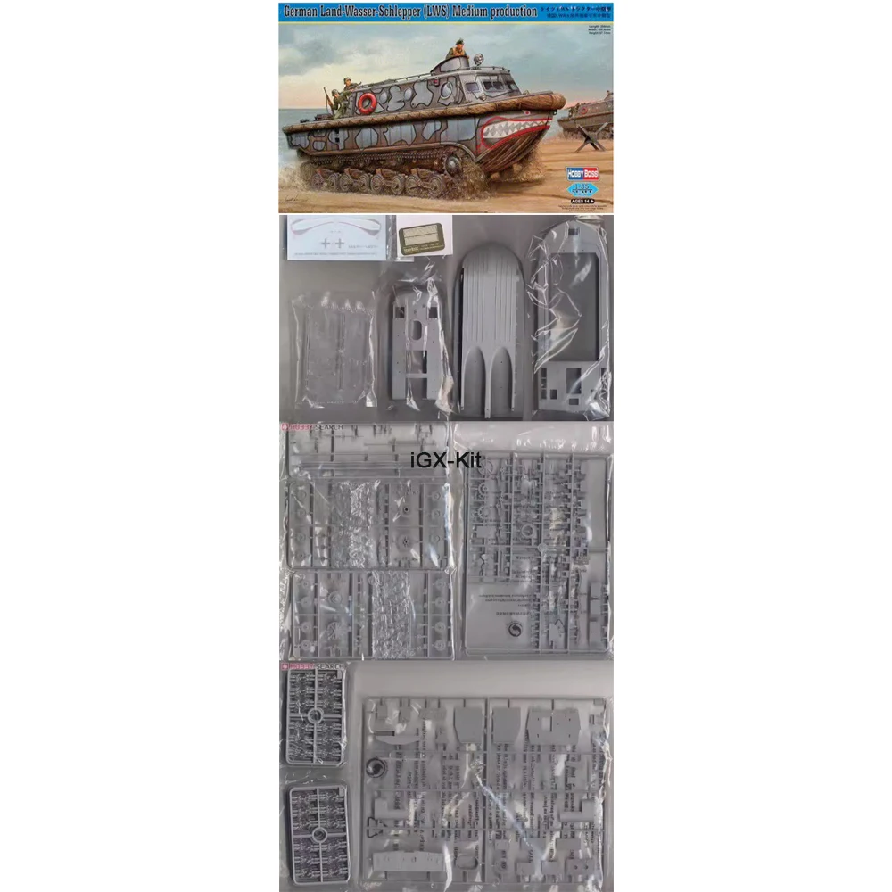 

Hobbyboss 82433 1/35 Scale German Land Wasser Schlepper LWS Amphibious Tractor Early Hobby Craft Toy Plastic Model Building Kit