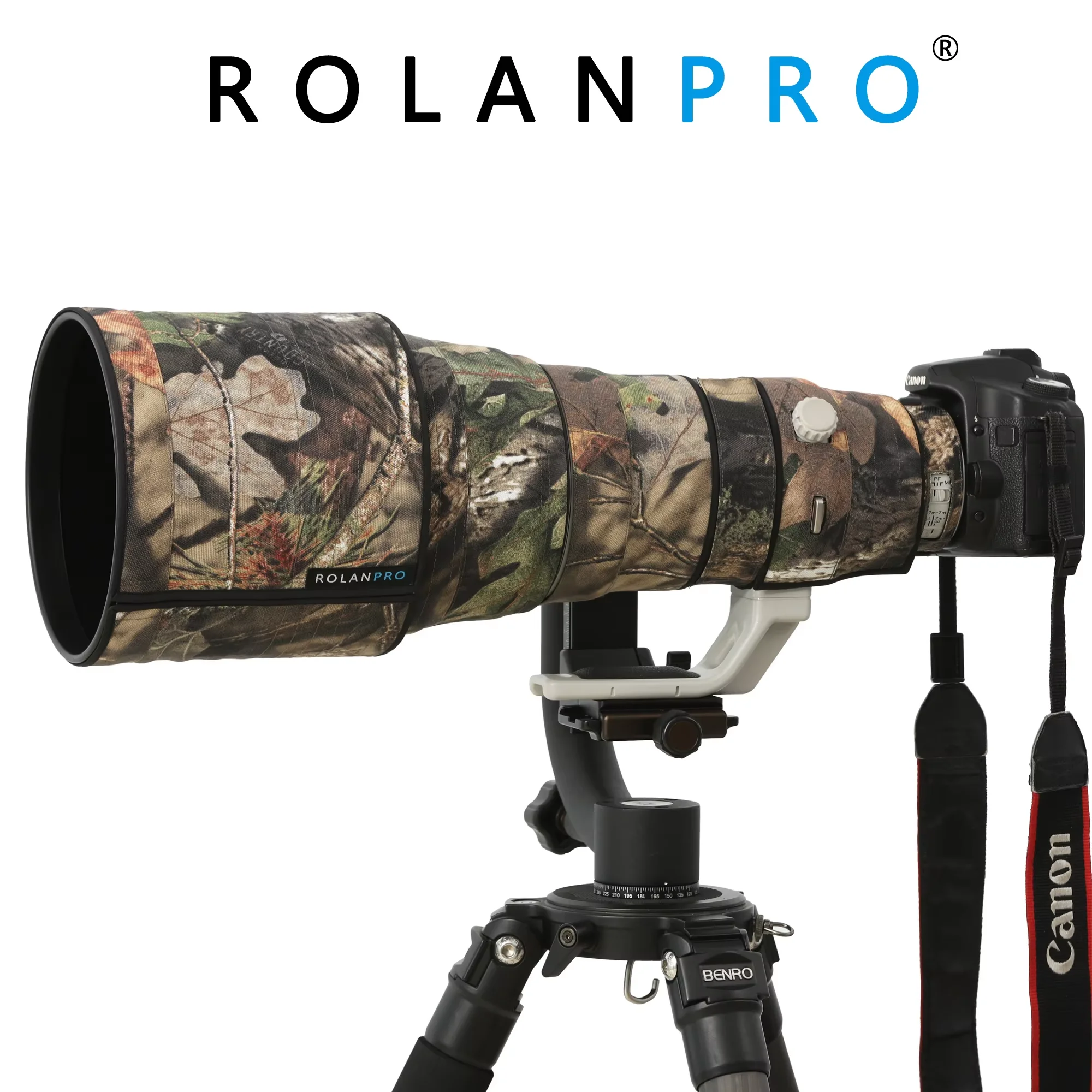 Płaszcz obiektywu ROLANPRO do Canon EF 400mm F/2.8 L to II USM futerał ochronny kamuflaż osłona przeciwdeszczowa kamera pistolety antyzarysowujące rękaw — zdjęcie 2