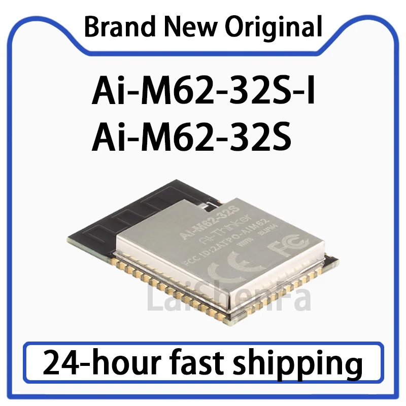 1 peça original Ai-M62-32S-I 32 bits RISC-V mcu wi fi 6 + ble5.3 placa de desenvolvimento de módulo