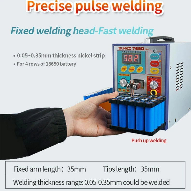 

DDP DPD Sunkko 769D Spot Welder Machine with Atomatic Welder Pen S-70BN Welder Pen