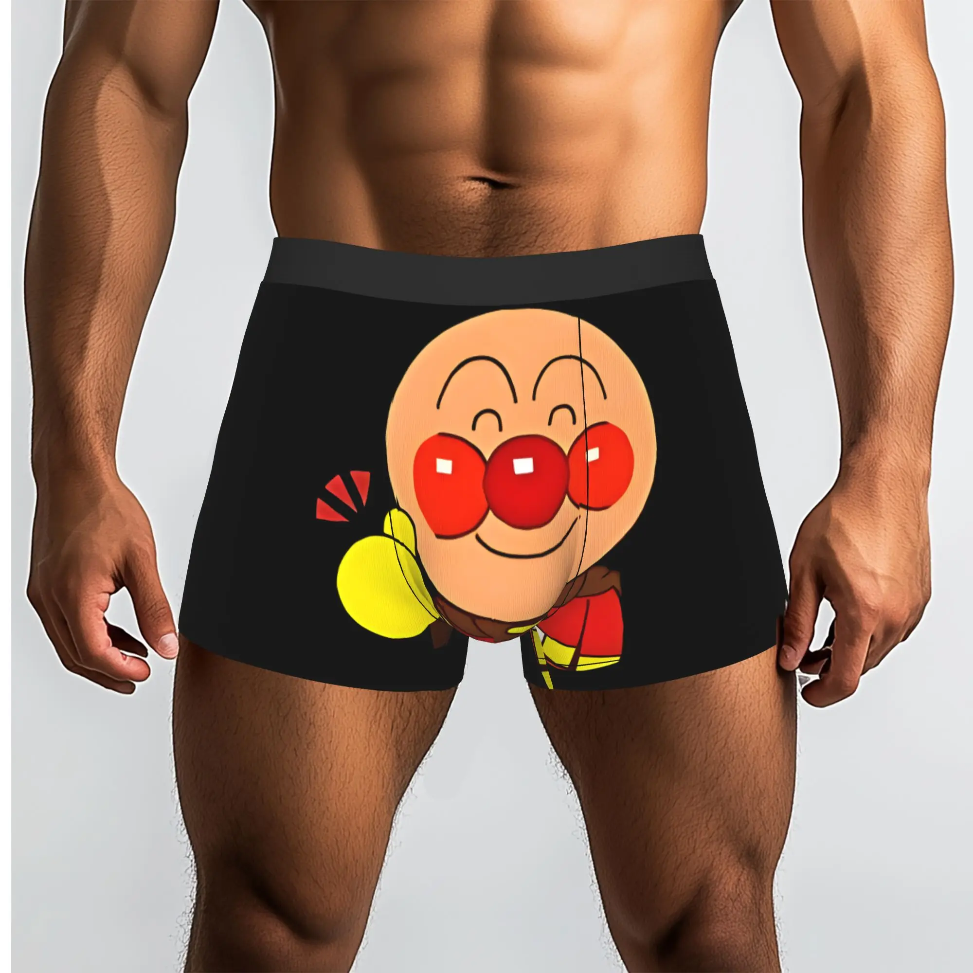 Anime Superhero anyway japan Bandai Anpanman Underpants Homme Panties Male Underwear Comfortable Shorts Boxer Briefs