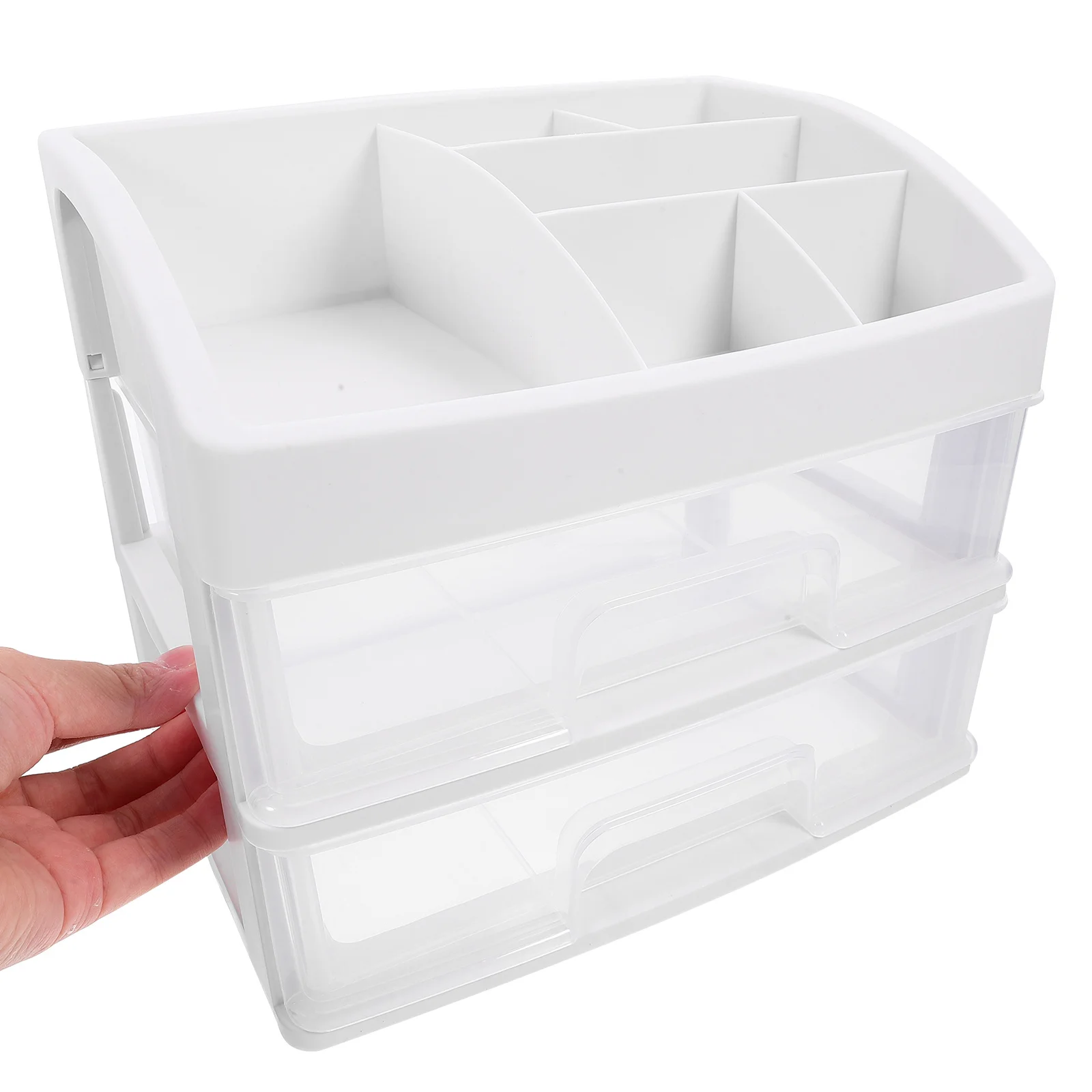 

Multilayer Sliding Drawer Organizer Desktop Box PP Material Office Classroom Kitchen Bedroom Makeup Holder Files Pencil