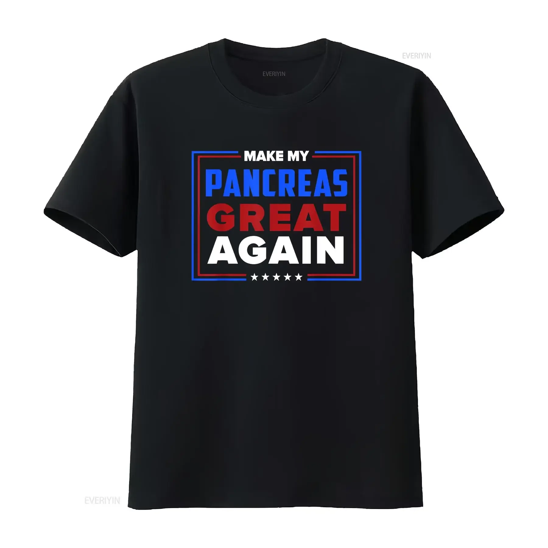 Make My Pancreas Great Diabetic Diabetes Type 1 T Shirt vintage Washed streetwear Casual Breathable Soft Slightly Stretched