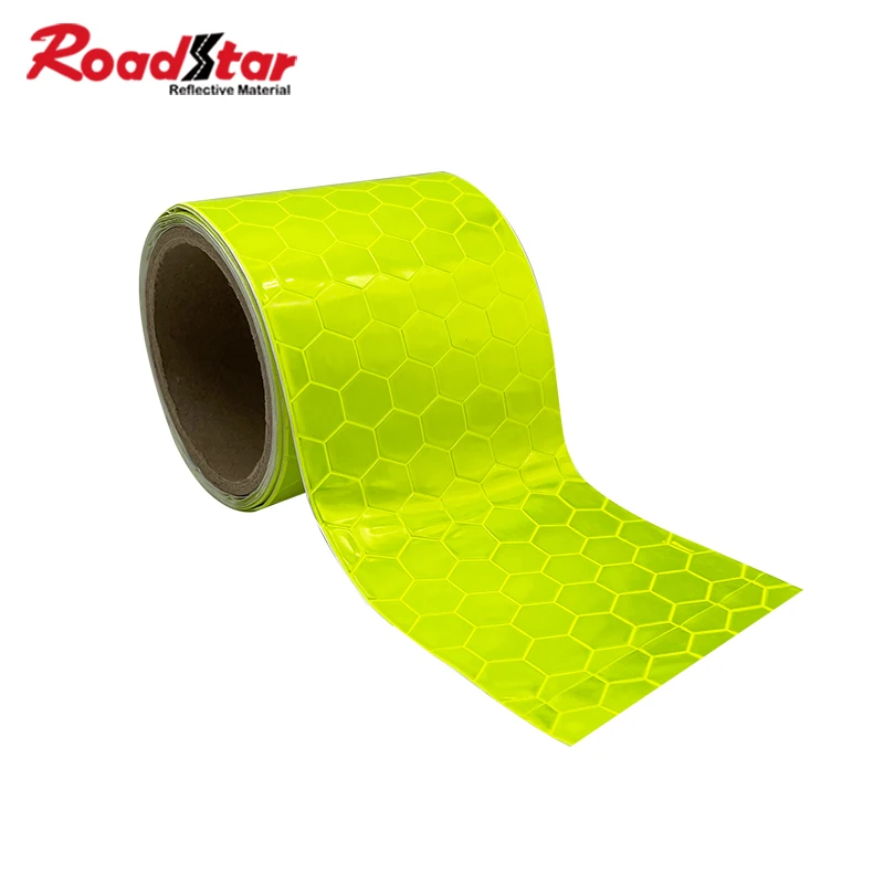 

Roadstar Football Microprismatic Reflective PVC Tape, Warning Sticker for Car Traffic Delineator, Post Bollard, RS-11TZ