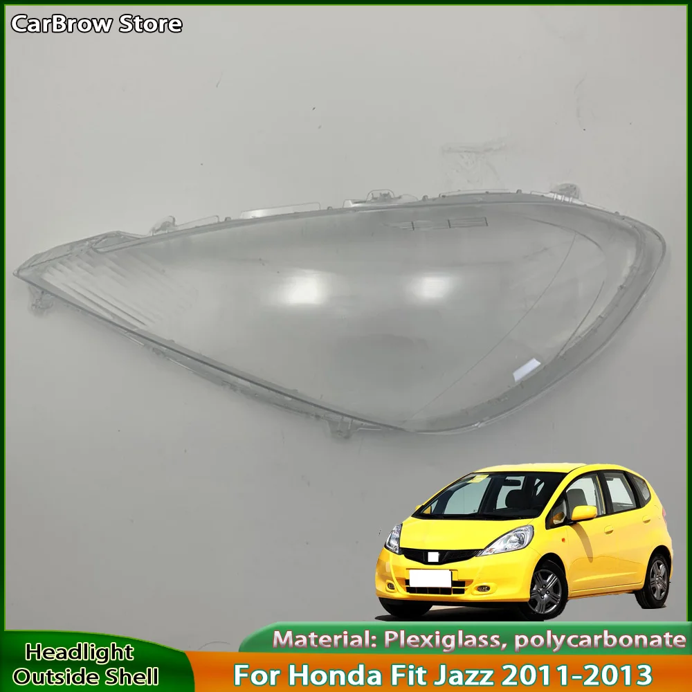 

Headlamp Shell Lampshade Transparent Shade Mask For Honda Fit Jazz 2011 2012 2013 Car Accessories Headlight Lens Cover