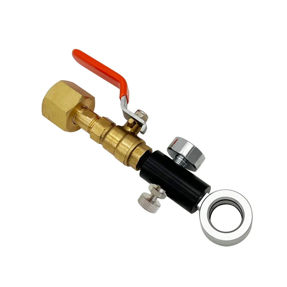 Soda Water CO2 Refill Adapter for Sodastream Quick Connect Cylinder DUO Art Terra Charging,Ball Valve 250Bar 2kPsi Gauge