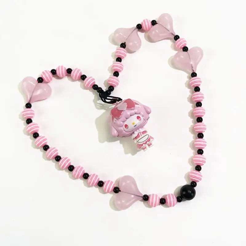 بلدي الحلو البيانو سانريو Kawaii الكرتون المفاتيح سلسلة الهاتف حقيبة الظهر قلادة الديكور فتاة هدية عيد ميلاد أنيمي المحيط